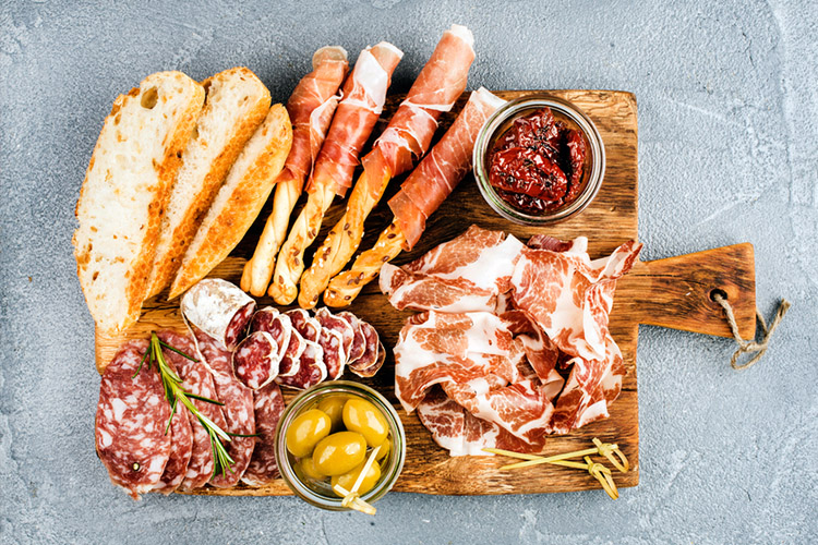meat, antipasto platter, cold meats, inflammatory food