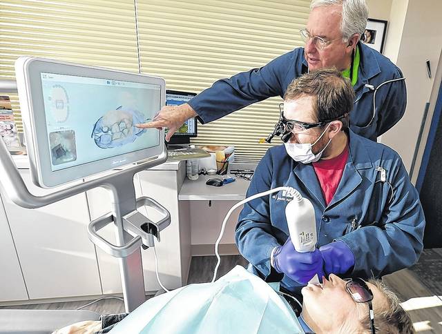 

<p>Dentist Gary Nataupsky and his son, Jason Nataupsky, look at a 3D scan of a patient’s teeth in their Kingston office.</p>
<p>Aimee Dilger | Times Leader</p>
<p>“></a> </p>
<p>Dentist Gary Nataupsky and his son, Jason Nataupsky, look at a 3D scan of a patient’s teeth in their Kingston office.</p>
<p>Aimee Dilger | Times Leader</p>
<div class=