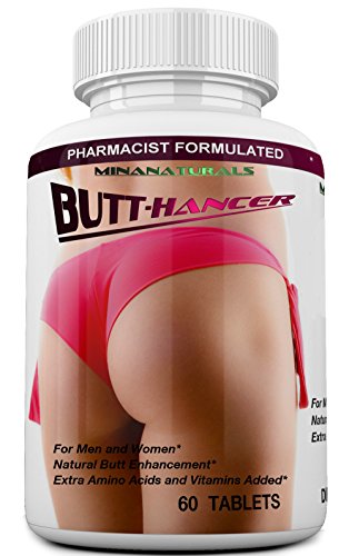 BUTTHANCER Natural Butt Enlargement & Butt Enhancement Pills. Glutes Growth and Bigger Booty Enhancer Pills. 60 Tablets