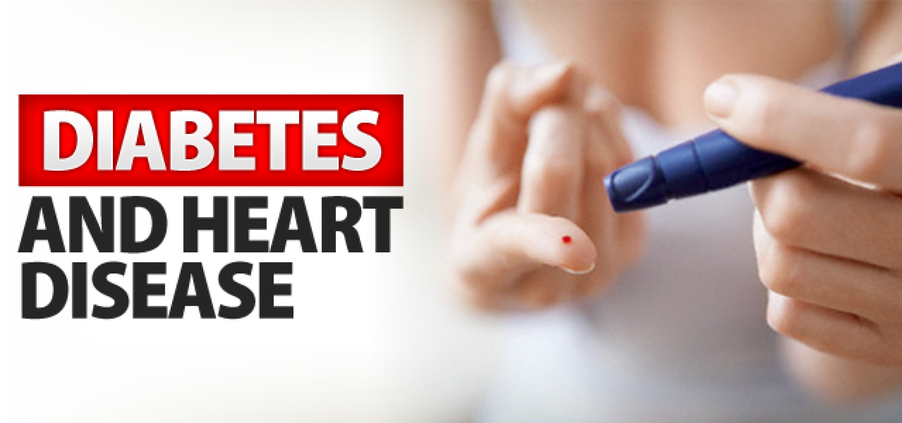 Diabetes and heart disease finger prick text